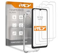 REY Pack 3X Pellicola salvaschermo e Cover Anti-Shock per TCL 40 NXTPAPER 5G, Vetro temperato e Silicone TPU ad Alta Resistenza