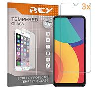 REY Pack 3X Pellicola salvaschermo per ALCATEL 1S 2021 - ALCATEL 3L 2021, Vetro temperato, di qualità Premium