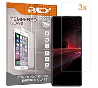 REY Pack 3X Pellicola salvaschermo per Sony Xperia 5 III - Sony Xperia 5 IV, Vetro temperato, di qualità Premium