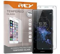 REY Pack 3X Pellicola salvaschermo per Sony Xperia XZ2 Compact, Vetro temperato, di qualità Premium