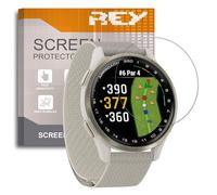 REY Pack 6X Pellicola salvaschermo per Garmin Approach S50 - Instinct 3 50MM, qualità Premium