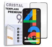 REY Pellicola salvaschermo 3D per Google Pixel 4A 4G, Nero, Vetro temperato, Copertura Completa, Pellicola Protettiva Protezione Schermo, 3D / 4D / 5D