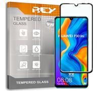 REY Pellicola salvaschermo 3D per Huawei P30 Lite - Huawei P30 Lite New Edition, Nero, Vetro temperato, Copertura Completa, Pellicola Protettiva Protezione Schermo, 3D / 4D / 5D