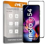 REY Pellicola salvaschermo 3D per Motorola Moto G54 5G - Moto G64 5G, Nero, Vetro temperato, Copertura Completa, Pellicola Protettiva Protezione Schermo, 3D / 4D / 5D