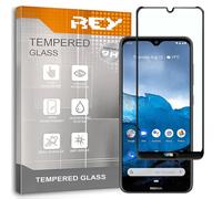 REY Pellicola salvaschermo 3D per Nokia 6.2 - Nokia 7.2, Nero, Vetro temperato, Copertura Completa, Pellicola Protettiva Protezione Schermo, 3D / 4D / 5D
