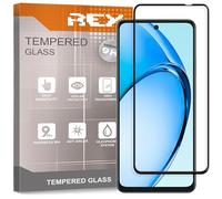 REY Pellicola salvaschermo 3D per Oppo A60 4G/5G - REALME C75 4G/5G - A5 PRO 4G/5G - REALME 14X, Nero, Vetro temperato, Copertura Completa, Pellicola Protettiva Protezione Schermo, 3D / 4D / 5D