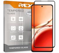 REY Pellicola salvaschermo 3D per Oppo RENO12 FS 5G, Nero, Vetro temperato, Copertura Completa, Pellicola Protettiva Protezione Schermo, 3D / 4D / 5D