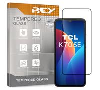 REY Pellicola salvaschermo 3D per TCL K70 SE, Nero, Vetro temperato, Copertura Completa, Pellicola Protettiva Protezione Schermo, 3D / 4D / 5D