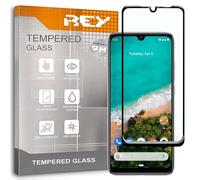 REY Pellicola salvaschermo 3D per XIAOMI Mi A3 - MiA3, Nero, Vetro temperato, Copertura Completa, Pellicola Protettiva Protezione Schermo, 3D / 4D / 5D