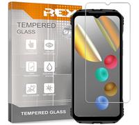 REY Pellicola salvaschermo per DOOGEE V Max Plus - V30 PRO, Vetro temperato, di qualità Premium