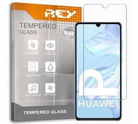 REY Pellicola salvaschermo per Huawei P30, Vetro temperato, di qualità Premium