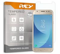 REY Pellicola salvaschermo per Samsung Galaxy J3 2017, Vetro temperato, di qualità Premium