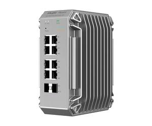 Reyee 10-Port echter Industrie-Switch, 8x Gbit, 2x SFP, bis 80?C Switche (RG-NIS3100-8GT2SFP-HP)