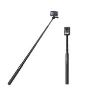 REYGEAK 130 cm, bastone per selfie invisibile, in alluminio, con adattatore GoPro, estensibile, compatibile con GoPro DJI Osmo 360/Pocket 3, Insta-360 X5//Ace Pro