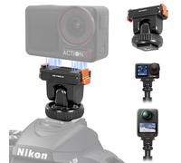 REYGEAK Cold Shoe Action - Supporto magnetico per fotocamera a sgancio rapido, per DJI Osmo 360/Action 5 Pro, con foro per viti da 1/4", per accessori per fotocamera Osmo Action 3/4