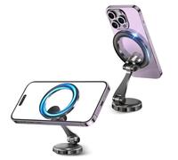 REYGEAK per il supporto per auto Magsafe, supporto magnetico per telefono per cruscotto auto parabrezza Supporto universale per telefono a mani libere per iPhone 15 14 13 12 Pro Max Plus Mini