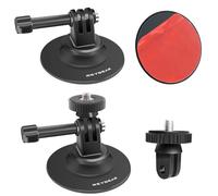 REYGEAK Supporto adesivo girevole a 360° con cuscinetti adesivi 3M, supporto flessibile per casco Insta360 X5, supporti adesivi per DJI Action 5/Action4/3 Go-Pro Hero 13/12/11/10 (confezione da 2)