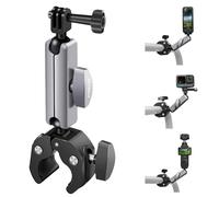 REYGEAK Supporto per fotocamera a doppia testa a sfera a 360° con viti da 1/4, s