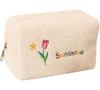 REYIN-CHHN Tulipano Fiore Trucco Caso di Bellezza Giapponese Semplice Organizzatore Cosmetico Donne Femminile, Multicolore