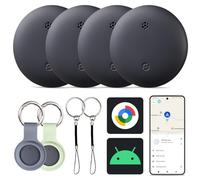 Reyke Android Tracker, Smart Tag compatibile con Google Find My (solo Android), localizzatore per chiavi, bagagli, valigia, portafoglio, confezione da 4