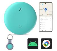 Reyke GPS Tracker per Android - Air Smart Tag compatibile con Google Find My (solo per Android), Trova chiavi per chiavi, bagagli, valigia e portafoglio, impermeabile IP66, blu