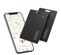 Reyke Slim Wallet Tracker Card, Localizzatore di Portafoglio Ricaricabile, Impermeabile IP68, Compatibile con Apple Find My (Solo iOS), Organizzatore per Etichette Bagagli e Passaporti