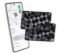 Reyke Slim Wallet Tracker Card Ricaricabile Portafoglio IP68 Impermeabile Funziona con Apple Find My (solo iOS), Organizzatore di oggetti per etichette bagagli, telefoni cellulari, passaporti