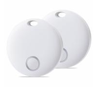 Reyke Smart Tag, Tracker compatibile con Apple Find My (solo iOS), trova oggetti per gatti, chiavi, bagagli, valigie, portafogli, impermeabile IP67, 2 pezzo