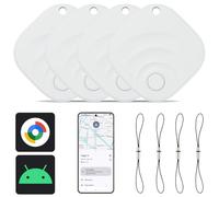 Reyke Tracker Android, Smart Tag compatibile con Google Find My (solo per Android), localizzatore per chiavi, bagagli, valigia, portafoglio, 4 pezzo