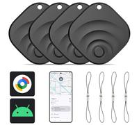 Reyke Tracker Android, Smart Tag compatibile con Google Find My (solo per Android), localizzatore per chiavi, bagagli, valigia, portafoglio, 4 pezzo