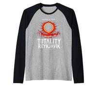 Reykjavik Islanda Totality Eclipse 12 Agosto 2026 Maglia con Maniche Raglan