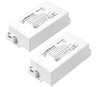 REYLAX Trasformatore LED 24V, Alimentatore 60W 2.5A, Interruttore AC 220V to DC Trasformatori, Driver di Tensione Costante, per Bassa Tensione Striscia Led Lampadina MR16 MR11, 2 Pezzi