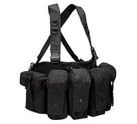 REYNEM Gilet Tattico Abbigliamento da Caccia Airsoft Ammo Chest Rig Magazine Carrier Vest Combat Tactical Military Equipment Hunting Gear (Color : Black)