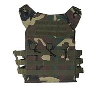 REYNEM Gilet Tattico Leggero Airsoft Paintball Outdoor CS Wargame Protettivo Molle Plate Tactics Equipment (Color : Woodland, Size : One Size)