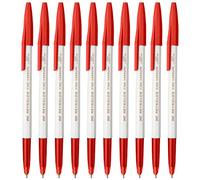 Reynolds 045 - Penna a sfera, confezione da 10, colore: Rosso