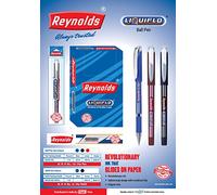 Reynolds Liquiflo - Penna a sfera con inchiostro blu, confezione da 20