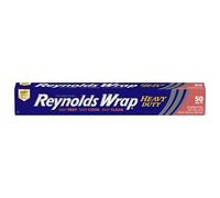 Reynolds Rotolo di foglio di alluminio resistente, pellicola spessa e resistente per una maggiore resistenza e durata, linguetta sicura facile da aprire e chiudere, larghezza 30 cm, 50 piedi quadrati.