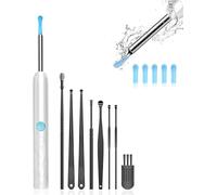 Reyova Kit Pro Cure Orecchie con HD Camera Kit Professionale Pulizia Precisa e Sicura, Controllo Intelligente della Temperatura, Giroscopio 360°