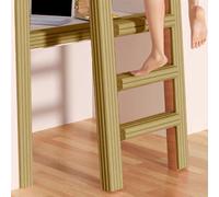 Reyox Cuscinetti in Schiuma per Scaletta per Letto a Castello, Cuscino per Scaletta da Arrampicata Antiscivolo Autoadesivi Marrone 2m