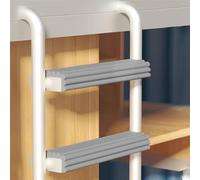 Reyox Cuscino per Scaletta da Arrampicata Antiscivolo Autoadesivi, Cuscinetti in Schiuma per Scaletta per Letto a Castello Grigio chiaro 2m