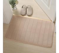 Reyox Tappetino Bagno in Memory Foam, Tappeto Assorbente Antiscivolo per Bagno Ingresso Cucina Soggiorno cammello 80x120cm