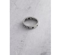 REYTEL Anello 'EVERYTHING FADES AWAY. AND THIS TOO WILL PASS' argento Uomo REYTEL 55
