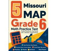 Reza Nazari 5 Missouri MAP Grade 6 Math Practice Tests (Tascabile)