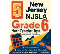 Reza Nazari 5 New Jersey NJSLA Grade 6 Math Practice Tests: Proven P (Tascabile)