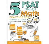 Reza Nazari 5 PSAT / NMSQT Math Practice Tests (Tascabile)