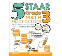 Reza Nazari 5 STAAR Grade 3 Math Practice Tests (Tascabile)