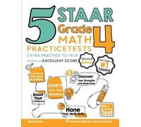 Reza Nazari 5 STAAR Grade 4 Math Practice Tests (Tascabile)