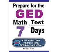 Reza Nazari Ava Ross Prepare for the GED Math Test in 7 Days (Tascabile)
