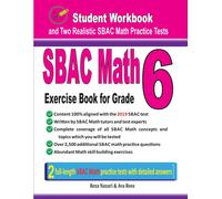 Reza Nazari Ava SBAC Math Exercise Book for Grade 6: Student Workboo (Tascabile)