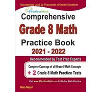 Reza Nazari Comprehensive Grade 8 Math Practice Book (Tascabile)